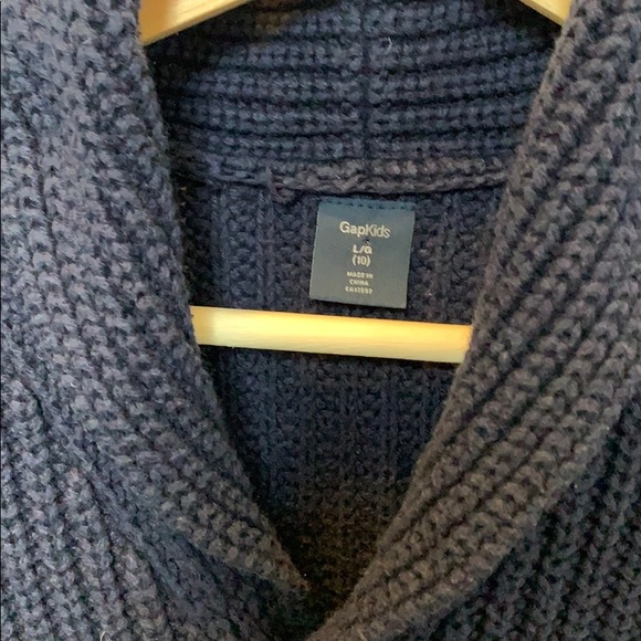 Gap cable knit shawl collar sweater - Picture 4 of 6